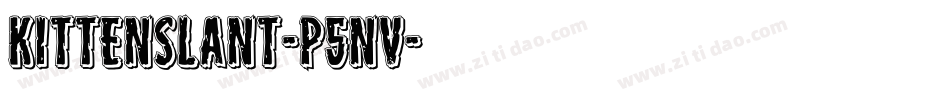 KittenSlant-p5nv字体转换