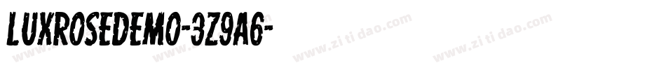LuxRoseDemo-3z9A6字体转换