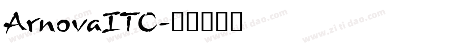 ArnovaITC字体转换