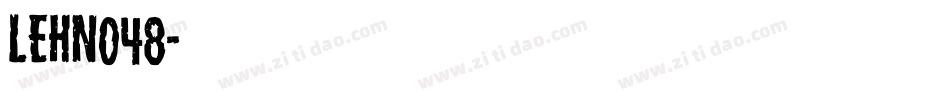 LEHN048字体转换