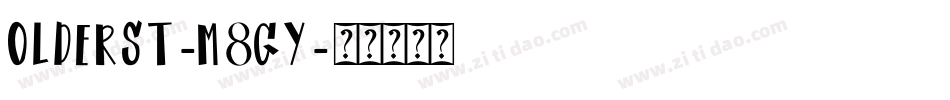 OlderSt-M8gY字体转换