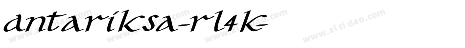 Antariksa-rl4K字体转换