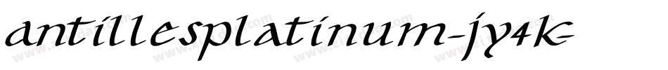 AntillesPlatinum-JY4K字体转换
