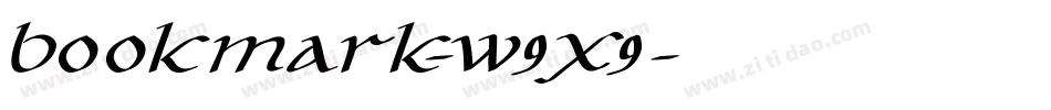 Bookmark-W9x9字体转换 Bookmark-W9x9字体转换