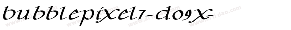 BubblePixel7-do9x字体转换