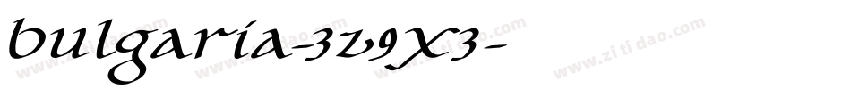 Bulgaria-3z9X3字体转换