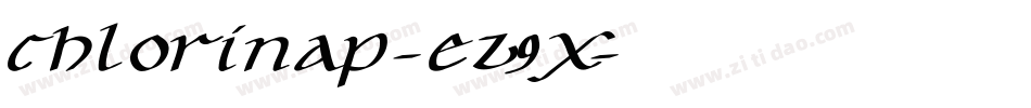 Chlorinap-eZ9x字体转换 Chlorinap-eZ9x字体转换