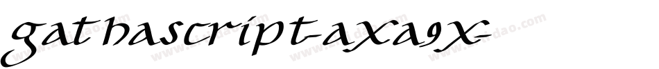 Gathascript-axa9x字体转换