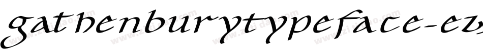GathenburyTypeface-eZ9X6字体转换