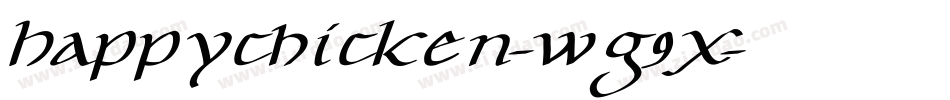 Happychicken-wG9x字体转换