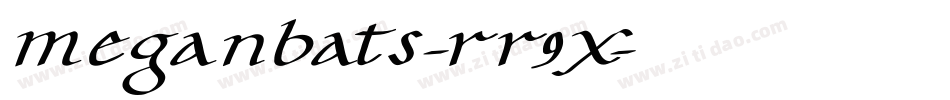 Meganbats-rr9x字体转换
