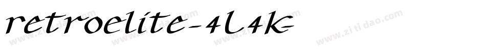 RetroElite-4L4K字体转换