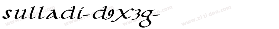 Sulladi-d9x3g字体转换 Sulladi-d9x3g字体转换