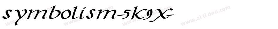 Symbolism-5K9x字体转换