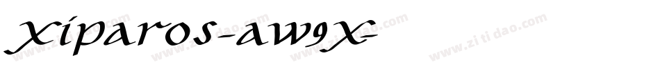 Xiparos-aw9x字体转换