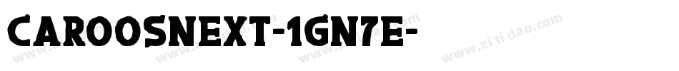 CaroosNext-1Gn7e字体转换