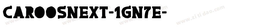 CaroosNext-1Gn7e字体转换