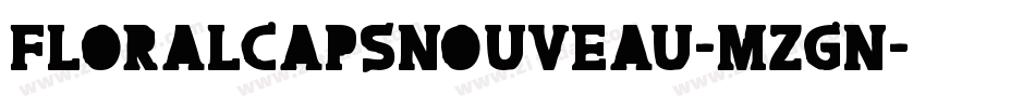 Floralcapsnouveau-MZGn字体转换