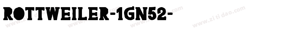 Rottweiler-1Gn52字体转换