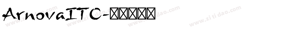 ArnovaITC字体转换
