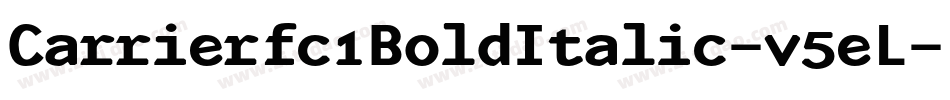 Carrierfc1BoldItalic-v5eL字体转换