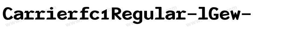 Carrierfc1Regular-lGew字体转换