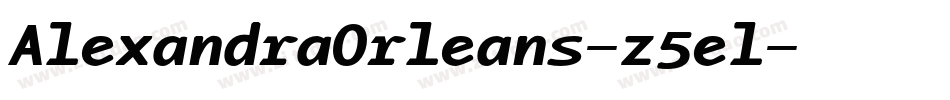 AlexandraOrleans-z5el字体转换