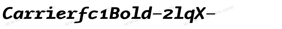 Carrierfc1Bold-2lqX字体转换