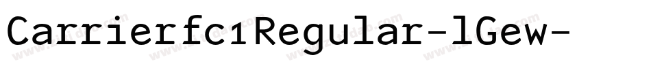 Carrierfc1Regular-lGew字体转换