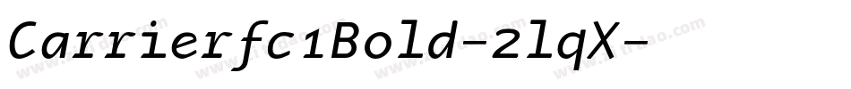 Carrierfc1Bold-2lqX字体转换