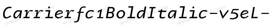 Carrierfc1BoldItalic-v5eL字体转换