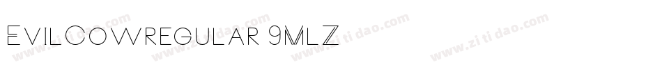 EvilCowregular-9MlZ字体转换