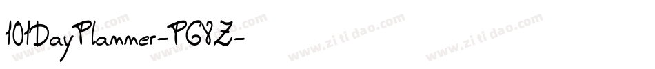 101DayPlanner-PG8Z字体转换