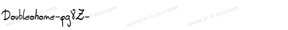 Doubleohone-pg8Z字体转换