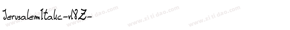 JerusalemItalic-vl8Z字体转换