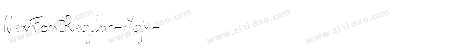NewFontRegular-vYgM字体转换