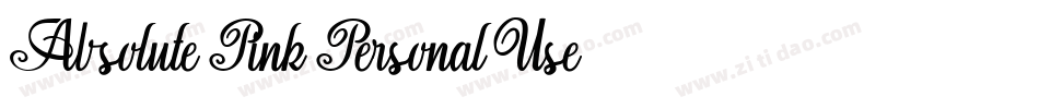 Absolute-Pink-Personal-Use-2字体转换