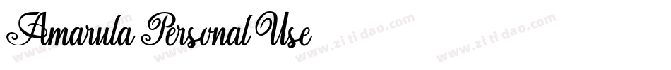Amarula-Personal-Use-2字体转换