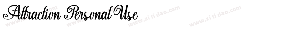 Attraction-Personal-Use-2字体转换