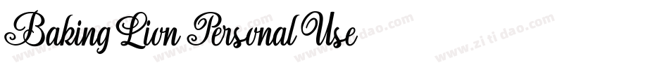 Baking-Lion-Personal-Use-2字体转换