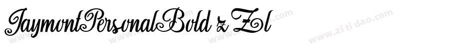 JaymontPersonalBold-z2Zl字体转换