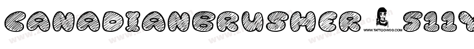 Canadianbrusher-511YG字体转换