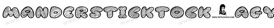 Mandersticktock-agYg字体转换