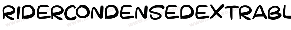 RiderCondensedExtrablackItalic-K1me字体转换