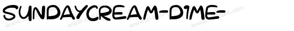 SundayCream-d1mE字体转换