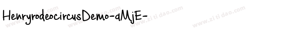 HenryrodeocircusDemo-aMjE字体转换