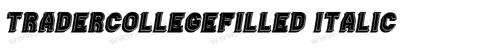 TraderCollegeFilled-Italic字体转换