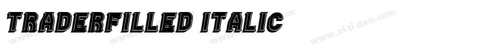 TraderFilled-Italic字体转换