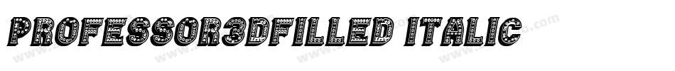 Professor3DFilled-Italic字体转换