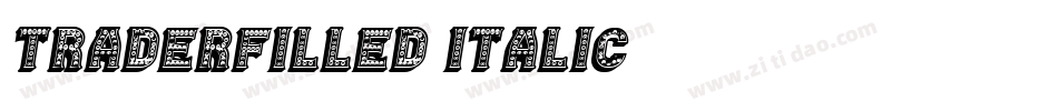 TraderFilled-Italic字体转换